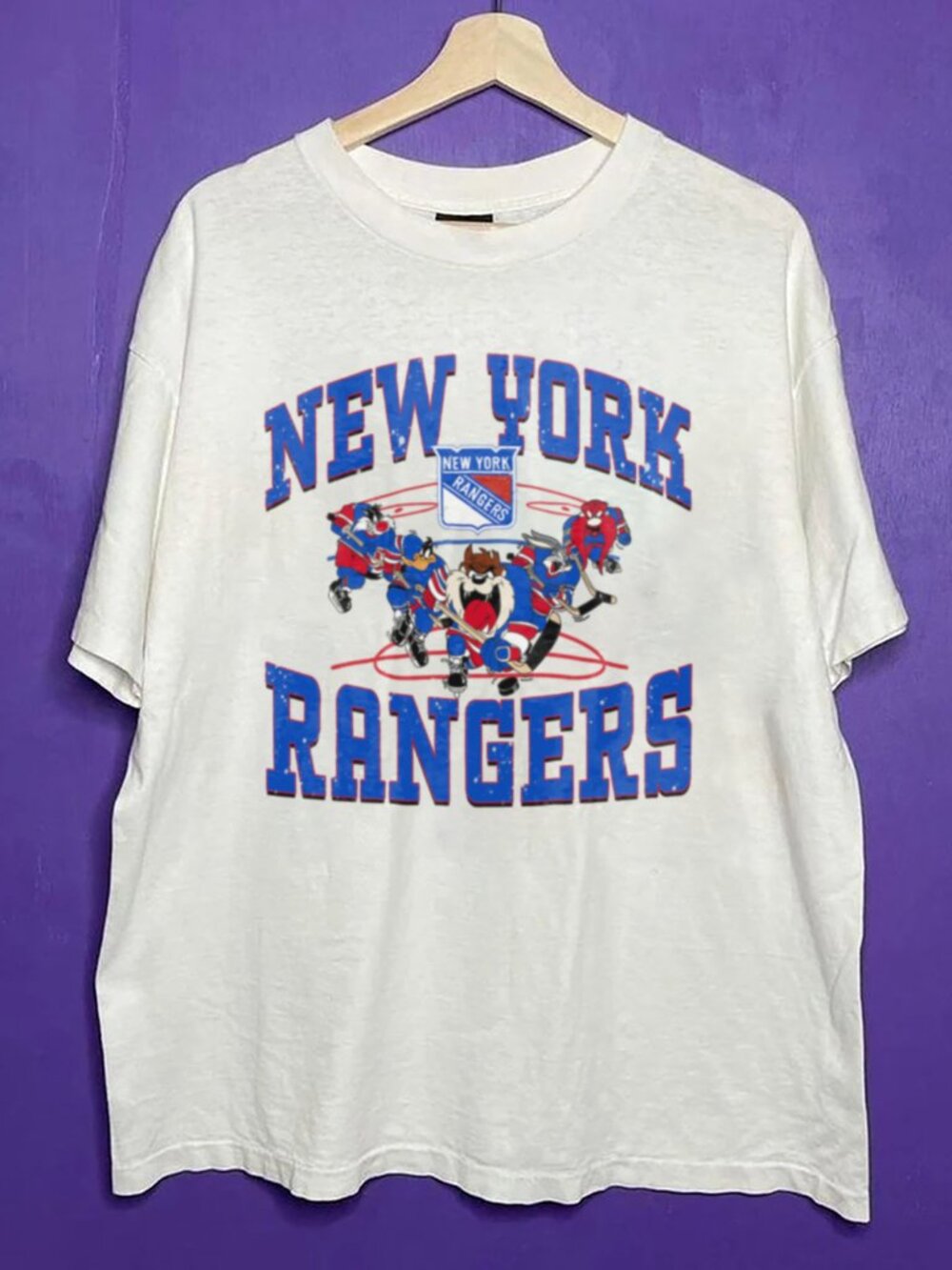 Vintage New York Rangers Hockey Logo Shirt, NFL New York Rangers Hockey Shirt